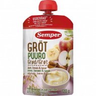 SEMPER RTE ryžių-avižų košė su obuoliais, cinamonu 6m+, 120g