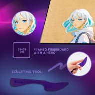 OKTO MANGA 3D Kūrybinis rinkinys Air 30x40 cm, 20040