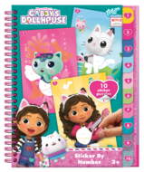 TOTUM GABBY'S DOLLHOUSE kūrybinė lipdukavimo pagal skaičius knyga, 421028