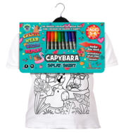 SPLAT PLANET marškinėliai su išplaunamais flomasteriais Kapibara, 5-6m., SP48790