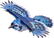 MAKEBUG 3D popierinė delionė Blue Jay, MB-D-0056