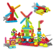 PICASSO TILES Magnetinis konstruktorius HedgeHog blocks 112 det., PTB112