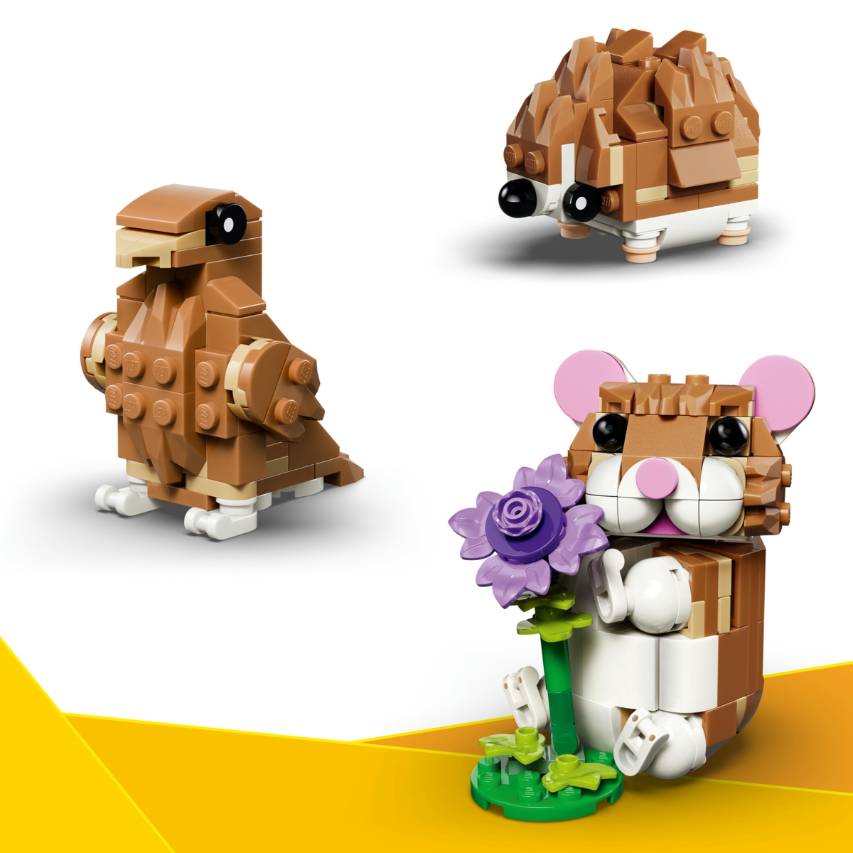 hila☆hila  LEGO Creator Mielas žiurkėnas su gėle 31 | XS Žaislai
