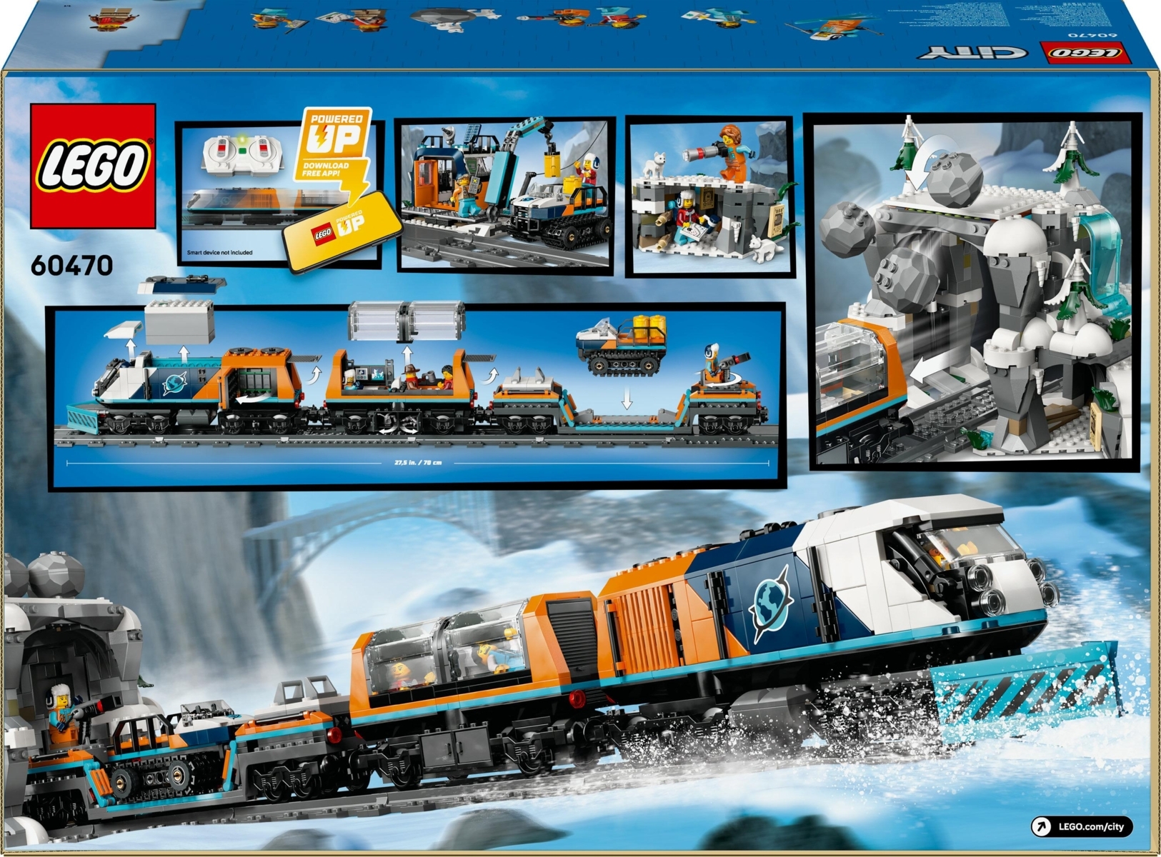 60470 LEGO® City Trains Tyrinėtojų poliarinis ekspresas | LEGO City