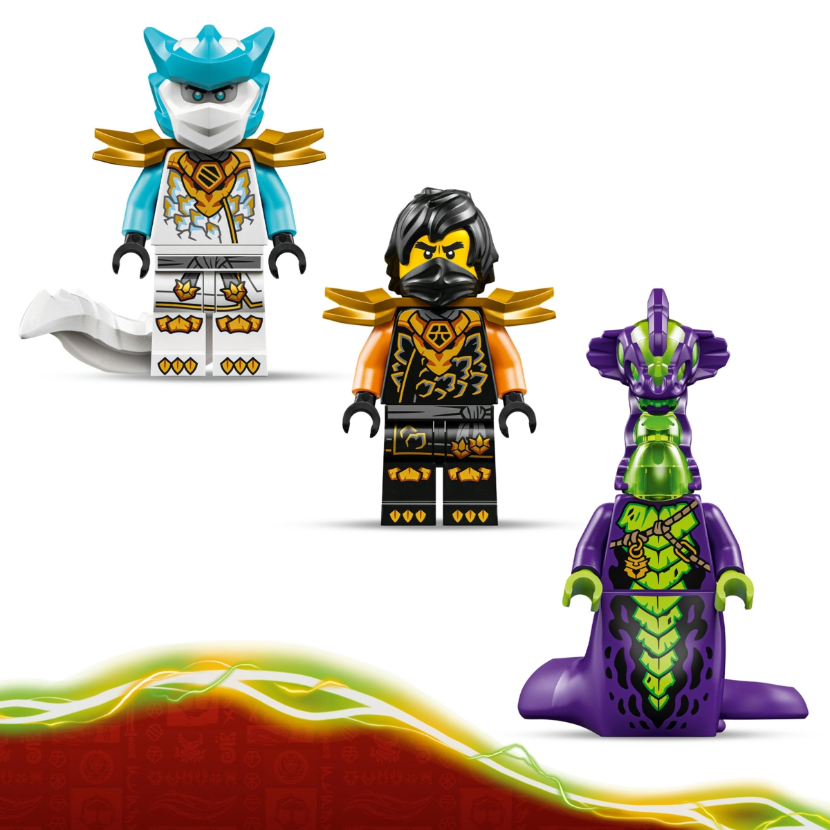 71854 LEGO® NINJAGO® Cole misijos robotas ir drakono pavidalo Zane