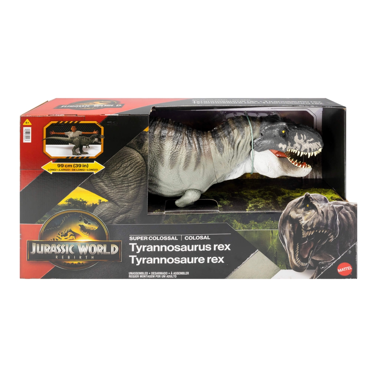JURASSIC WORLD milžiniška figūrėlė – Super Colossal T. rex, JGB52