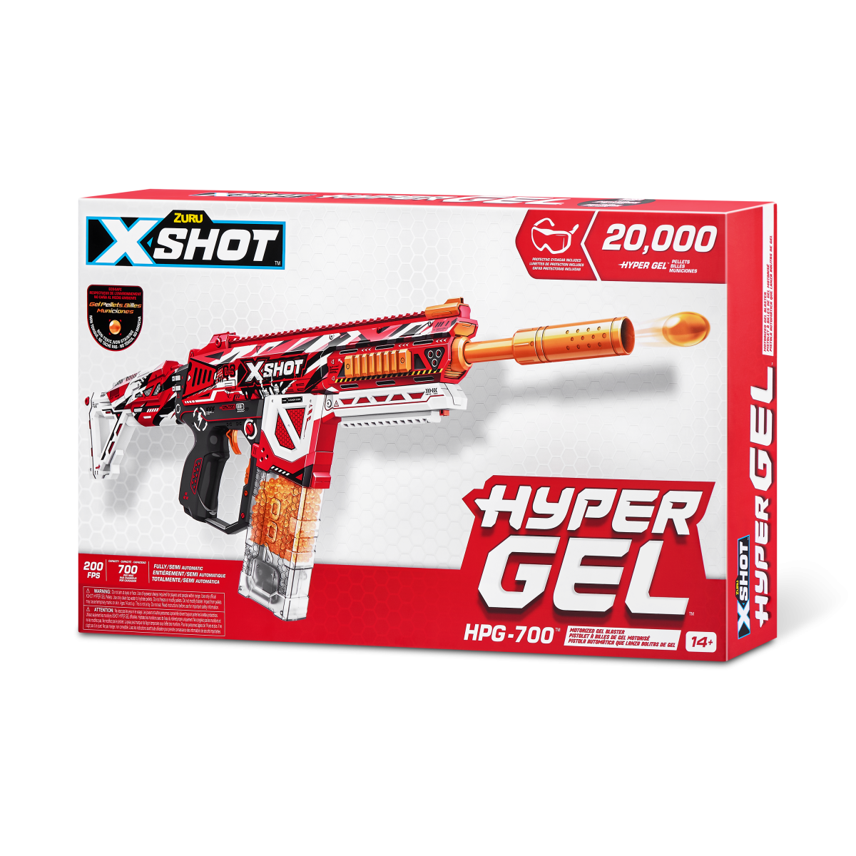 X-SHOT žaislinis šautuvas Hyper Gel, 1 serija, 20000 želinių