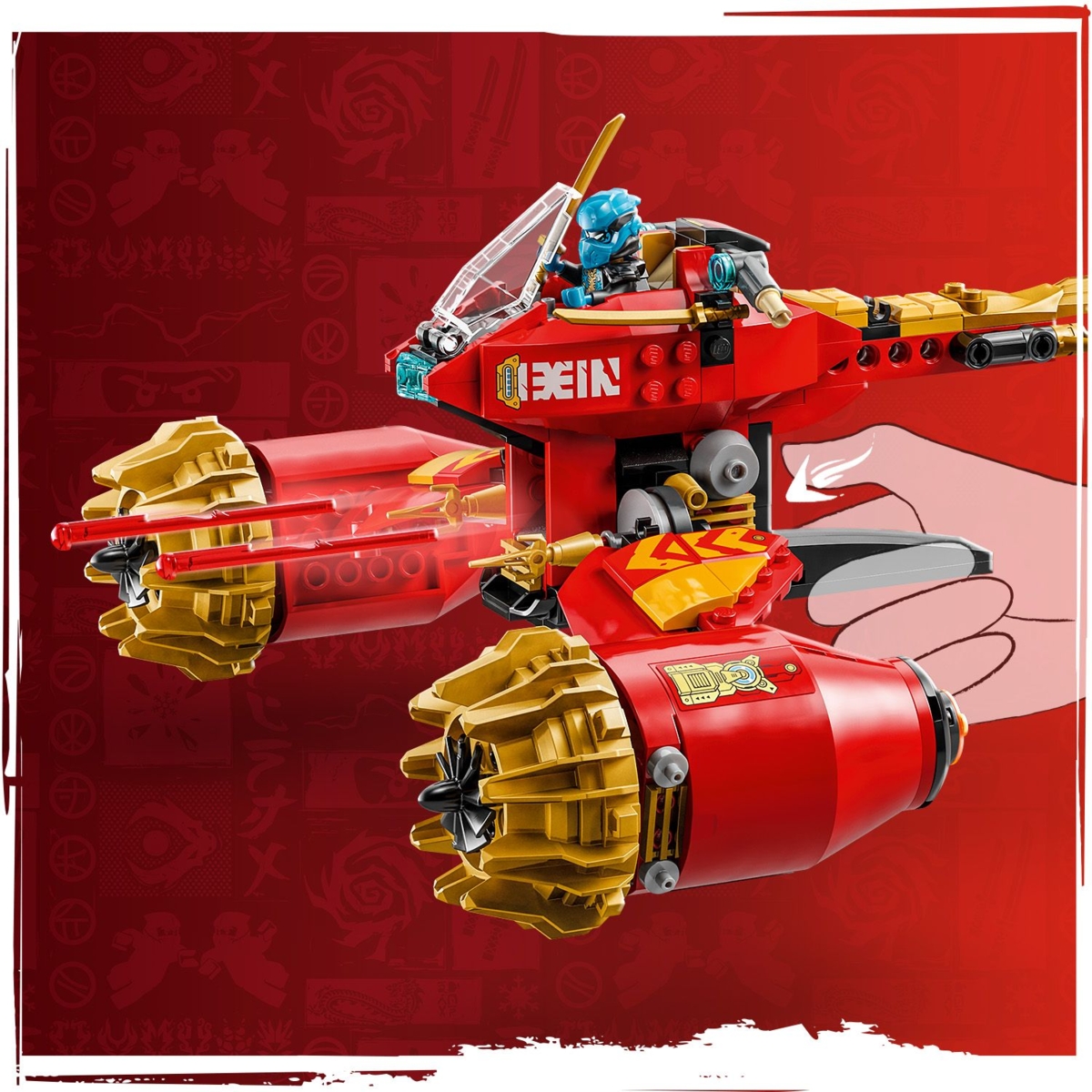 71830 LEGO® NINJAGO® Kajaus audros robotas-motociklas | LEGO Ninjago
