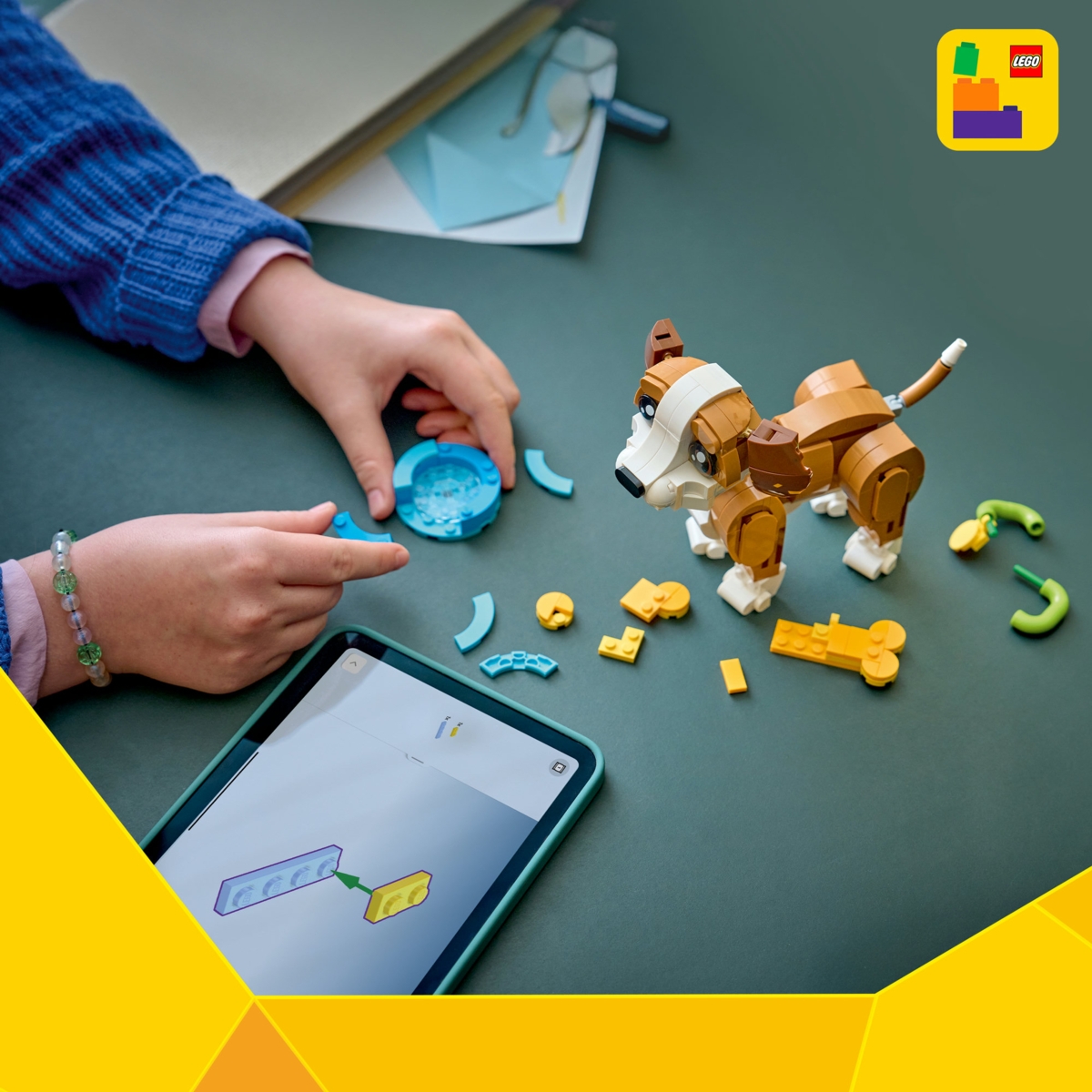 Gジー教材③ 31382 LEGO® Creator Mieli gyvūnai: žaismingas šuniukas | LEGO