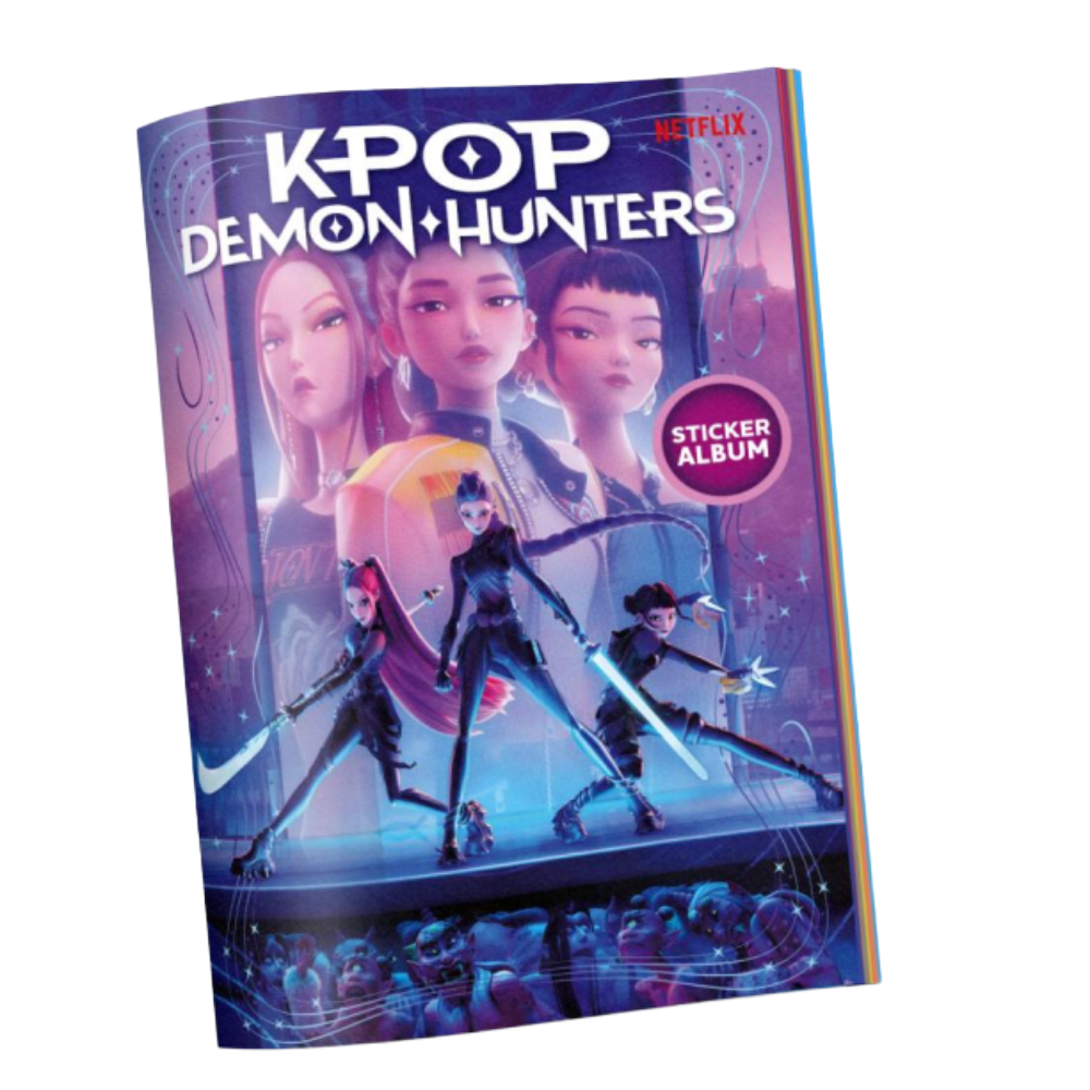 K-POP　CD K-POP DEMON HUNTERS lipdukų albumas su lipdukais, 10 vnt., KPALBUM