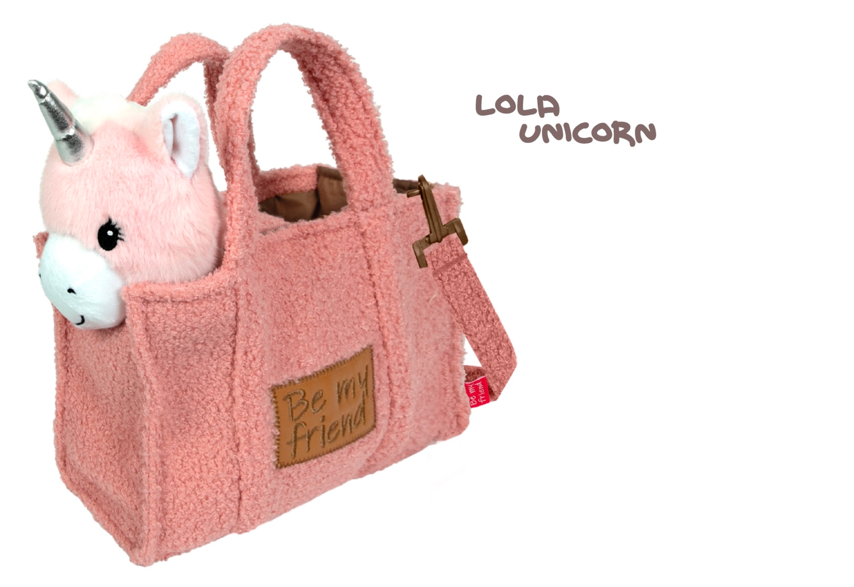 PERLETTI Krepšys su pliušiniu vienaragiu dovanos nuotrauka