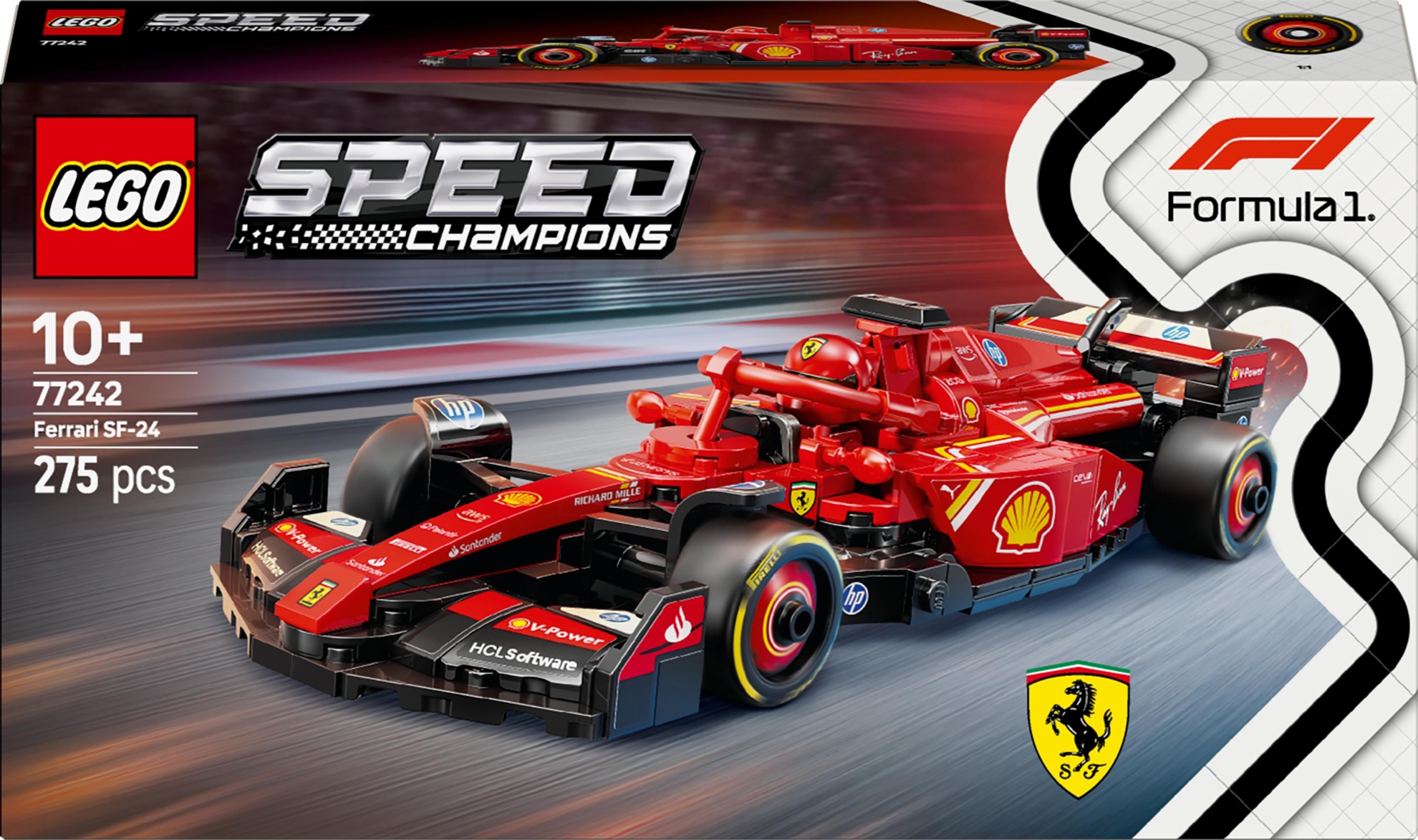 77242 LEGO® Speed Champions F1® lenktyninis automobilis Ferrari SF