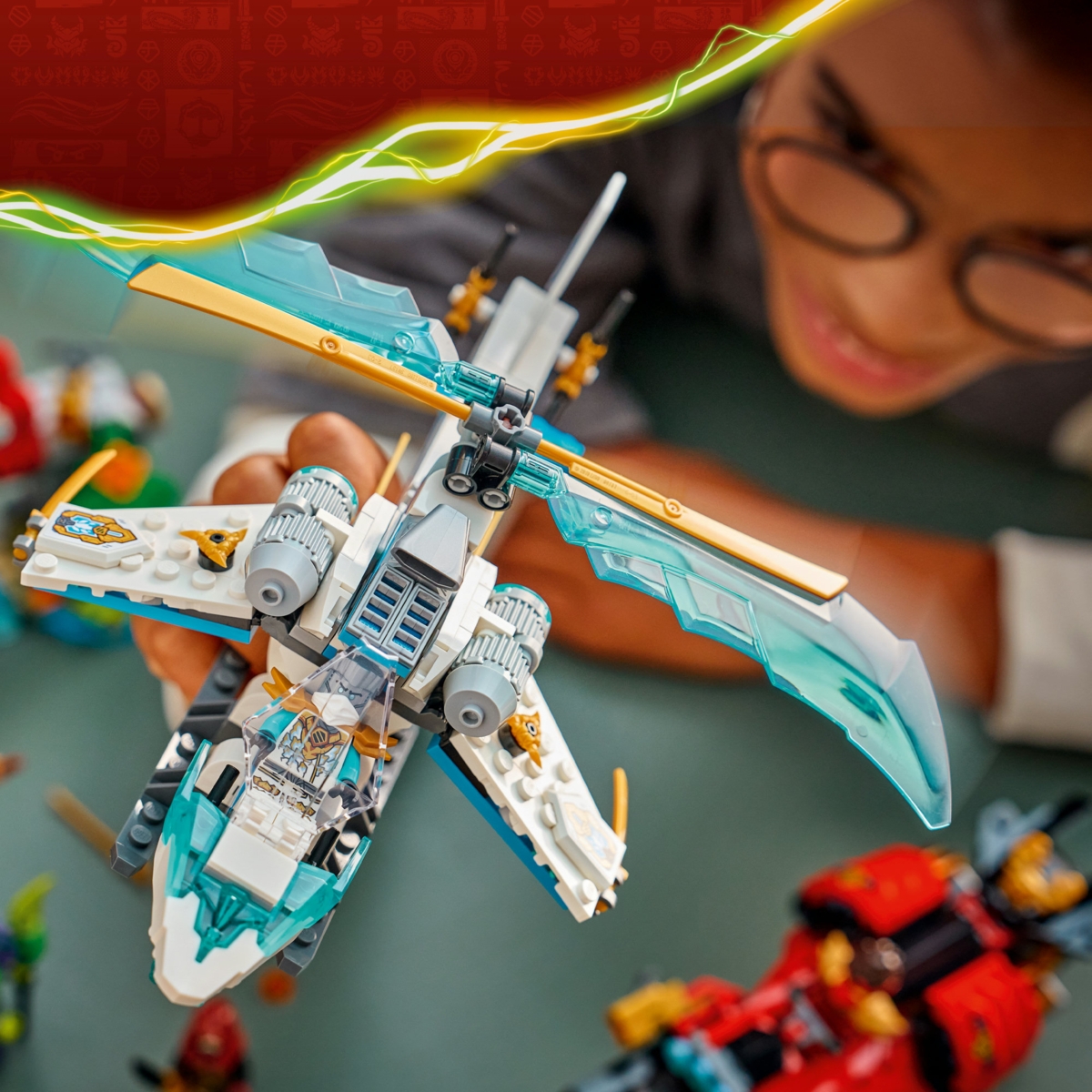 71857 LEGO® NINJAGO® Nindzių transporto priemonės ir namelio