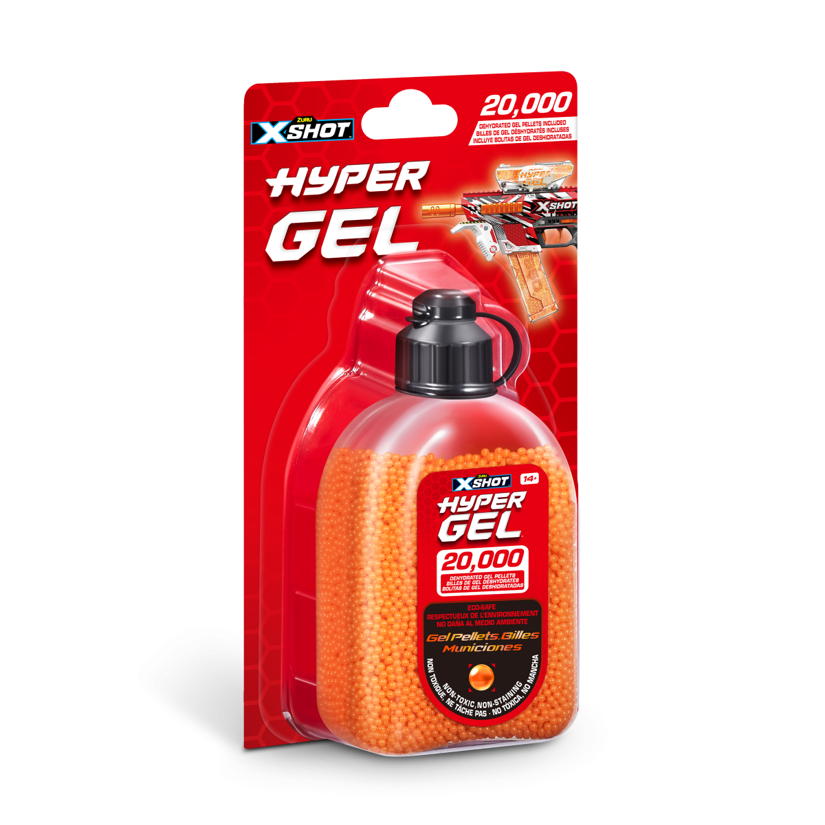 X-SHOT šoviniai Hyper Gel, 20000 želinių rutuliukų, asort., 36625