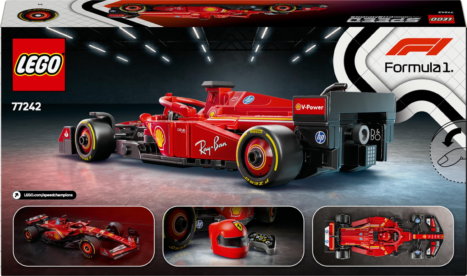 77242 LEGO® Speed Champions F1® lenktyninis automobilis Ferrari SF