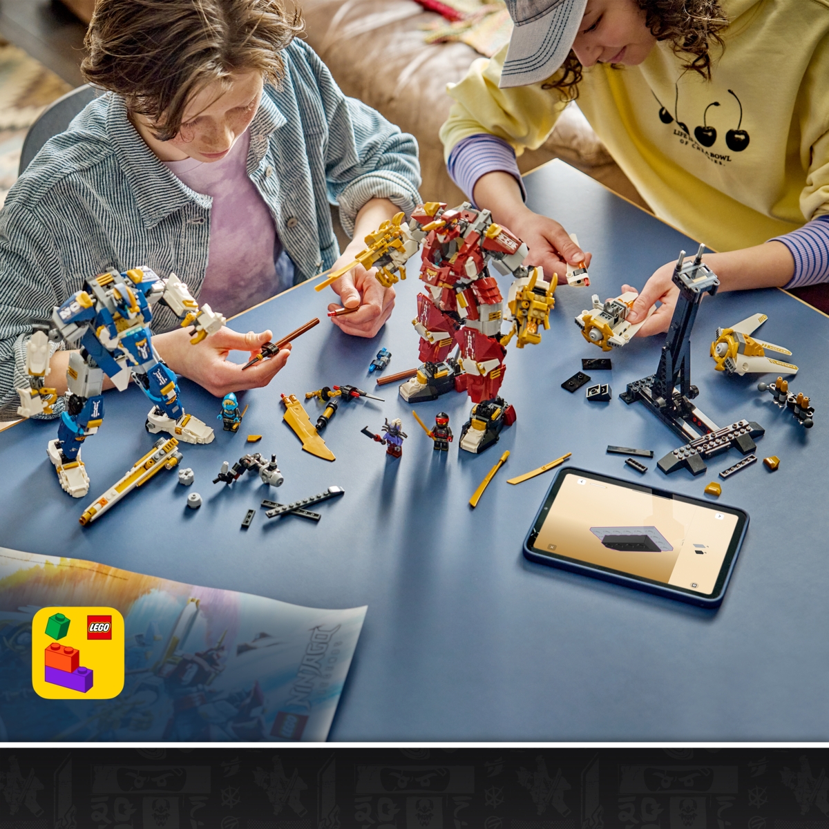 71870 LEGO® NINJAGO® Du robotai-titanai | Plastikiniai