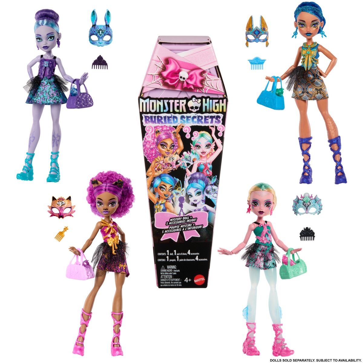 MONSTER HIGH Buried Secrets siurprizas, HYV64 | Lėlės ir lėlių
