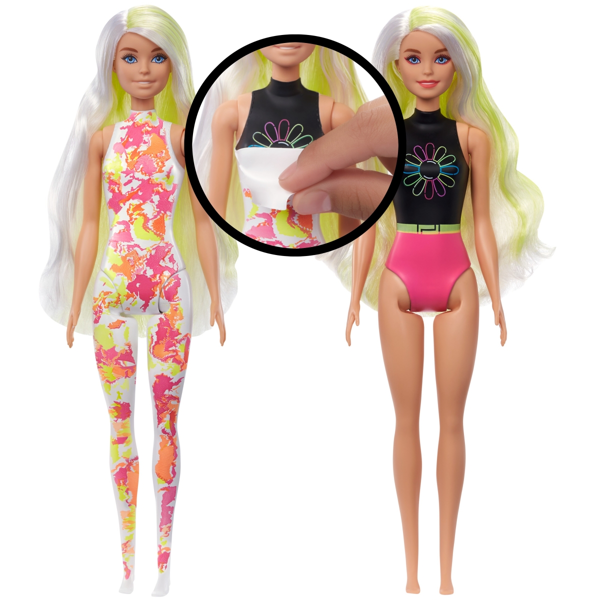 BARBIE spalvų siurprizų dovanų rinkinys, neoninių spalvų serija