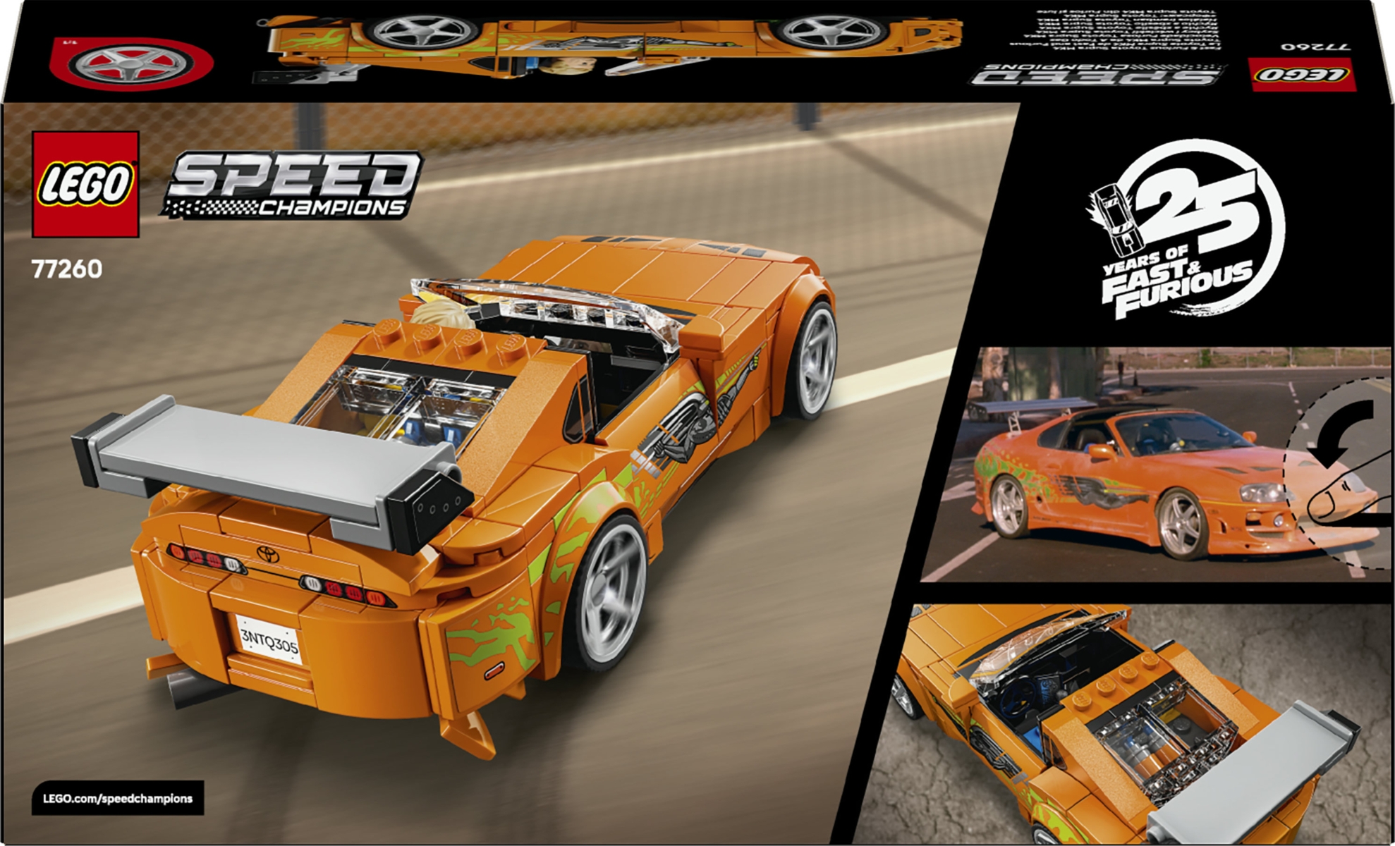 77260 LEGO® Speed Champions Greiti ir įsiutę Toyota Supra MK4 | LEGO