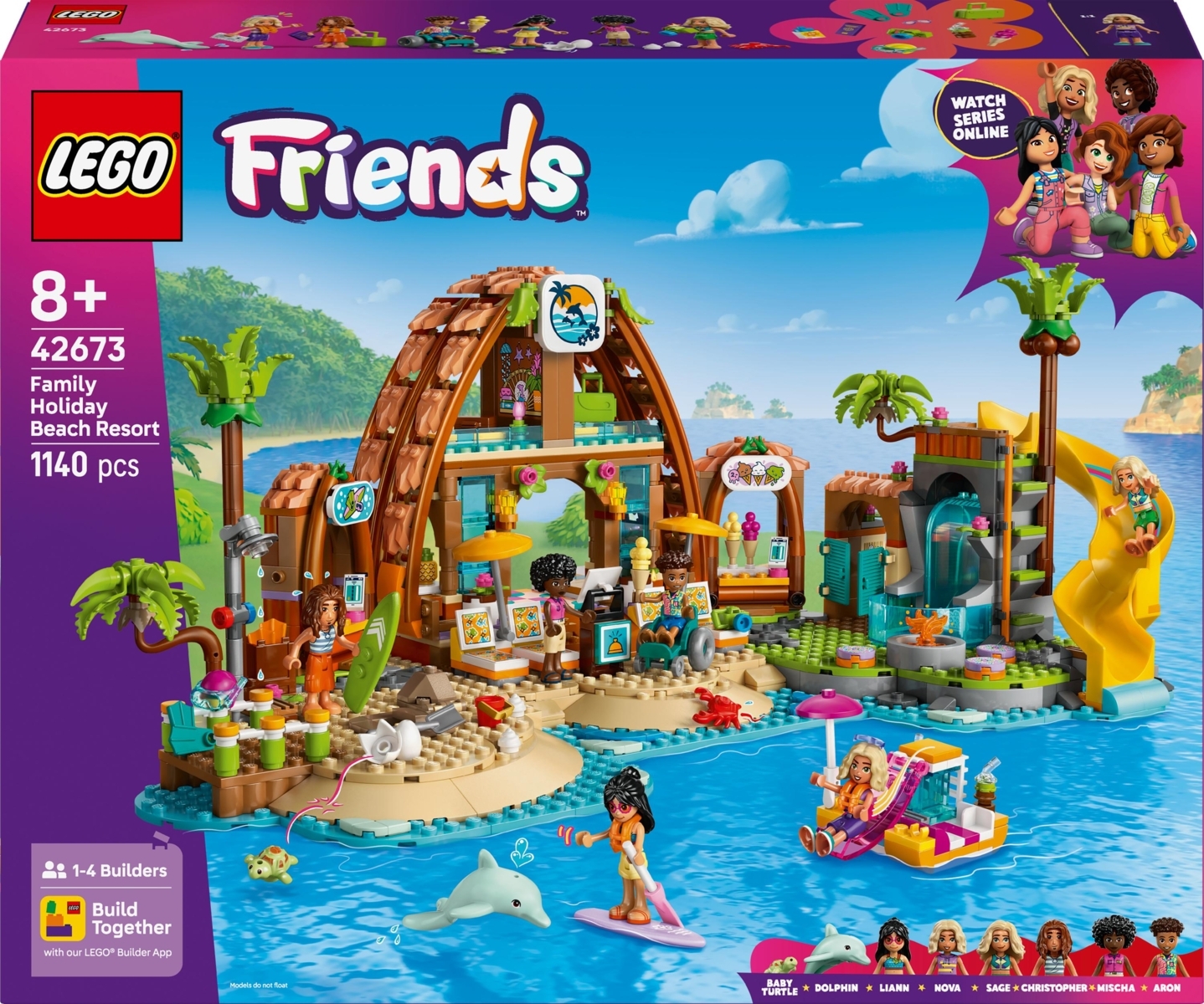 42673 LEGO® Friends Šeimos atostogos pajūrio poilsiavietėje | LEGO
