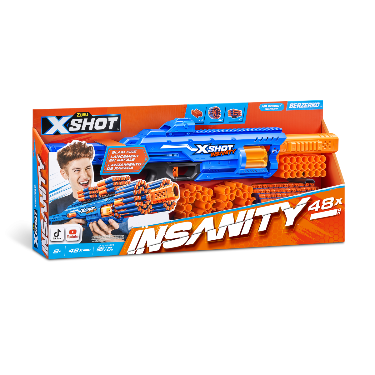 X-SHOT žaislinis šautuvas Berzerko Insanity, 1 serija, 36610