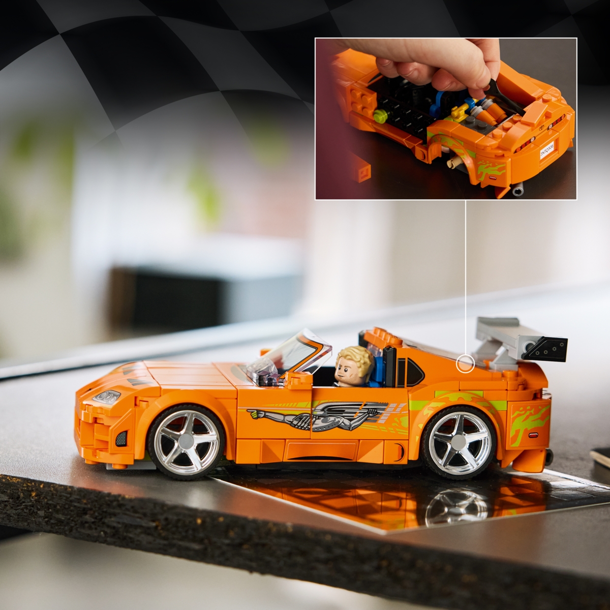 77260 LEGO® Speed Champions Greiti ir įsiutę Toyota Supra MK4