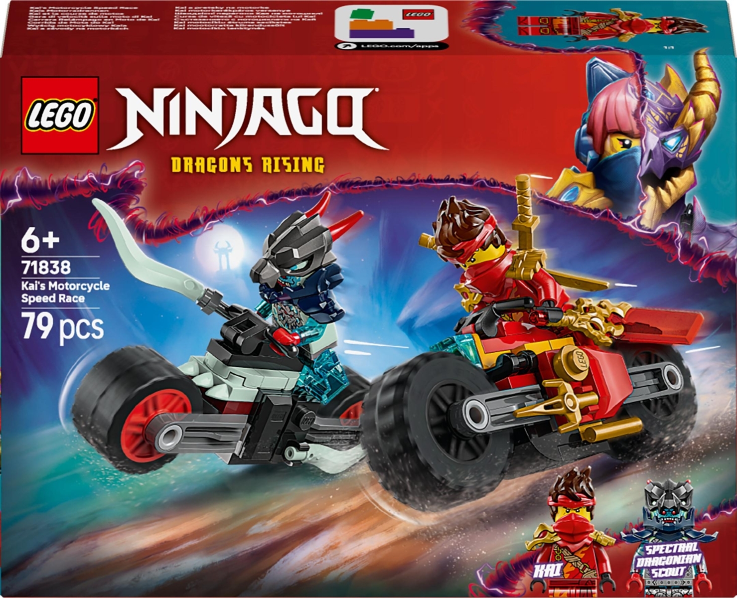 71838 LEGO® NINJAGO® Kai motociklo lenktynės | LEGO Ninjago