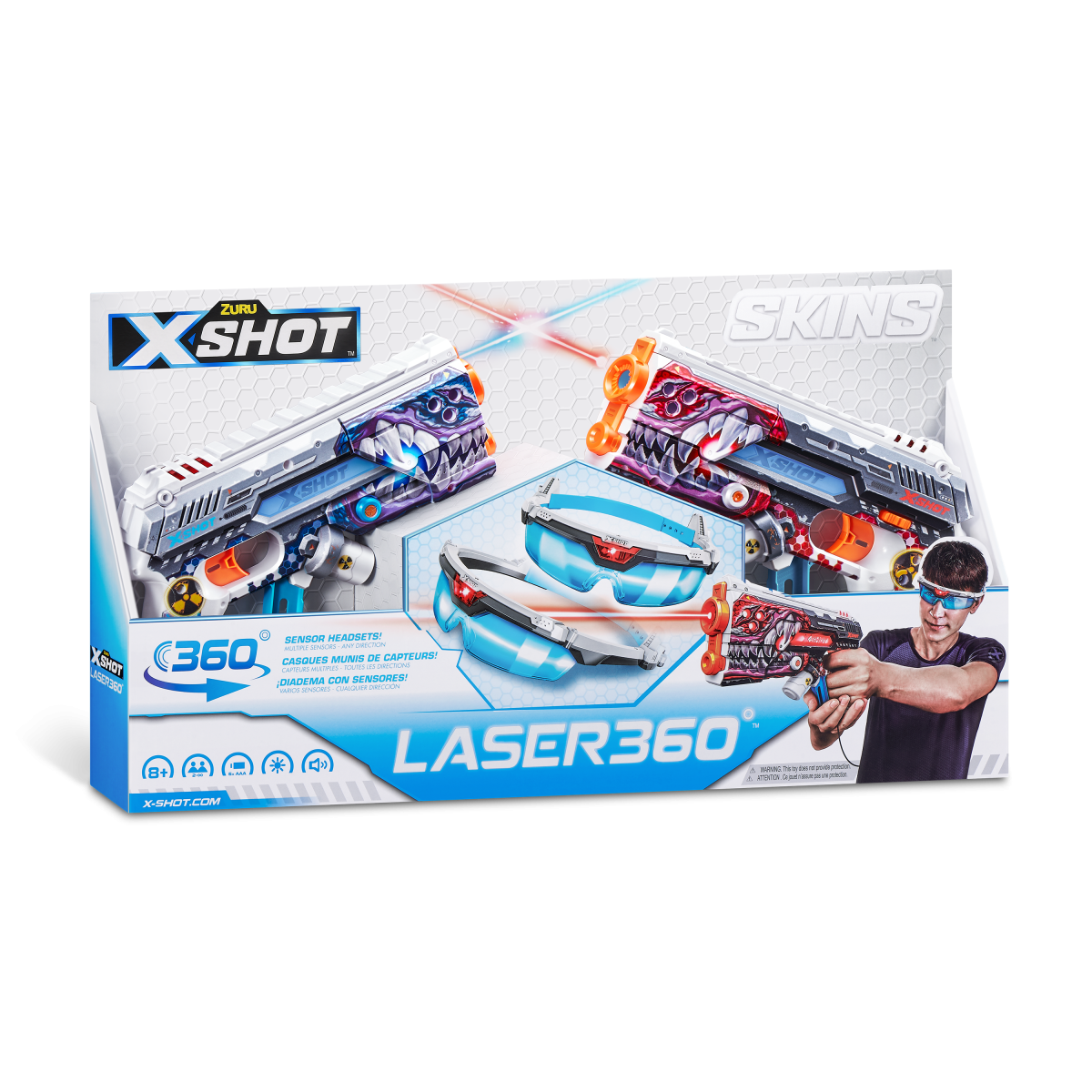 X-SHOT žaislinis šautuvas Laser Skins, 2vnt., asort., 36602