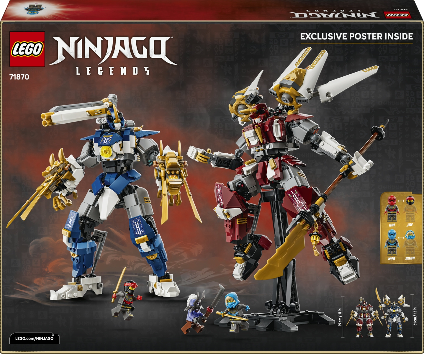 71870 LEGO® NINJAGO® Du robotai-titanai | LEGO