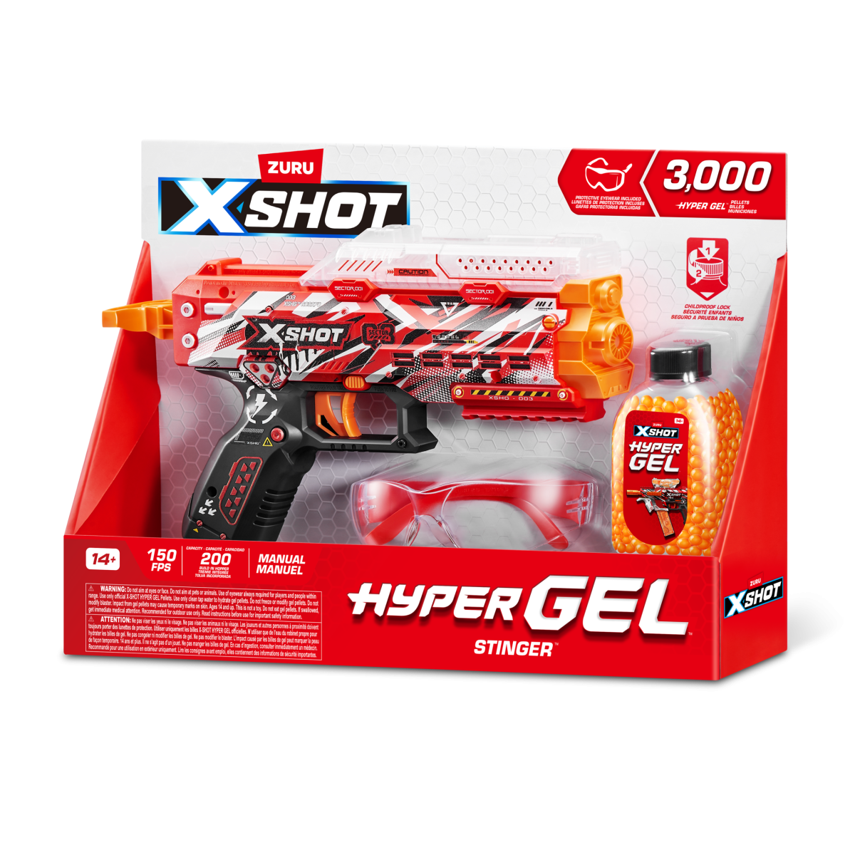X-SHOT žaislinis šautuvas Hyper Gel Stinger, 36728 | Šautuvai ir
