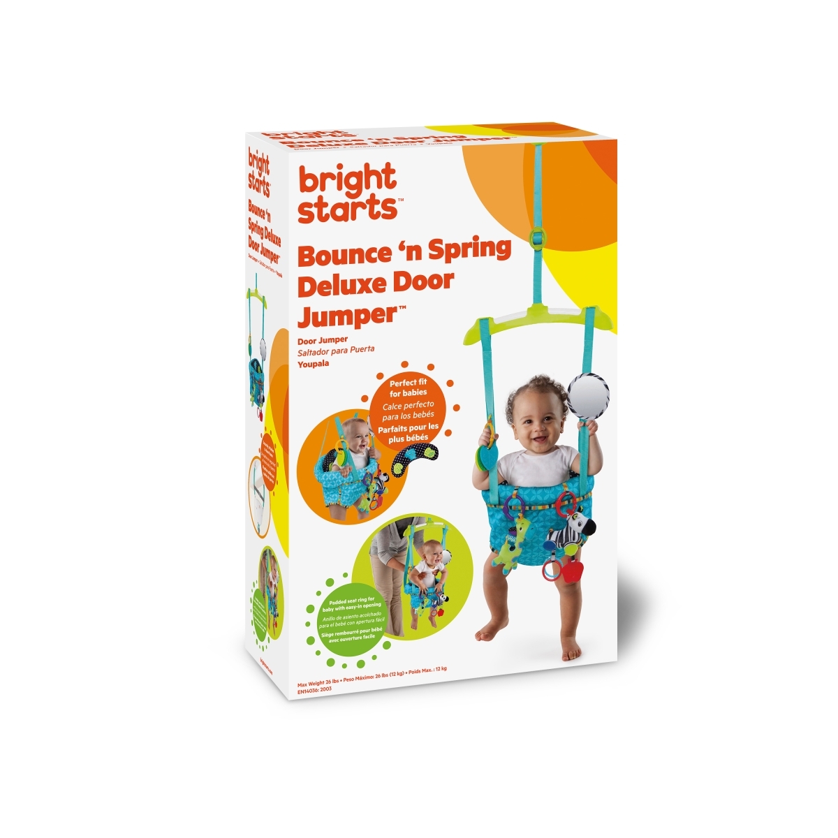 BRIGHT STARTS šokliukas Bounce 'n Spring Deluxe 10410 | Vaikštukai