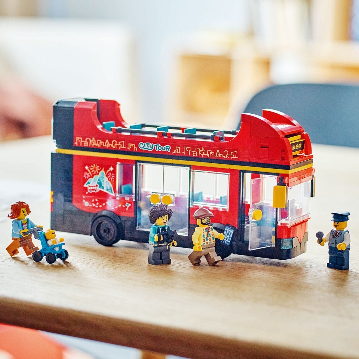 60407 LEGO® City Great Vehicles Raudonas dviaukštis apžvalgos