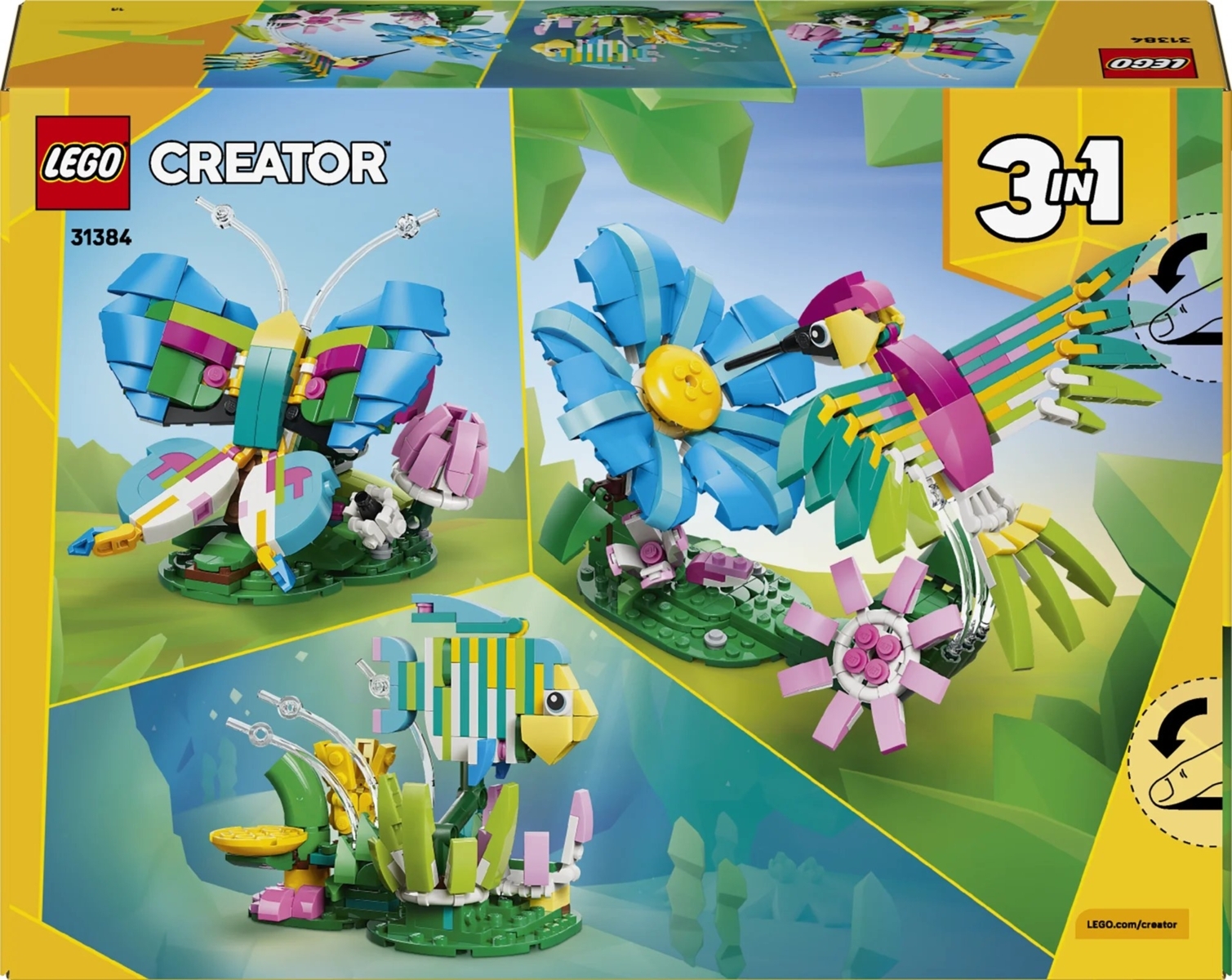 31384 LEGO® Creator Laukiniai gyvūnai: spalvingas kolibris | LEGO