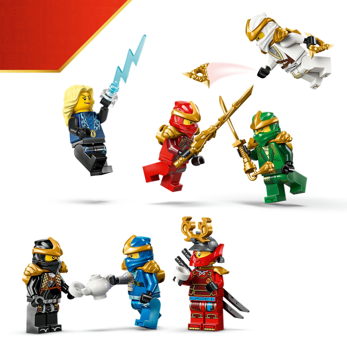 71866 LEGO® NINJAGO® 15-ųjų metinių nindzių personažų ekspozicija