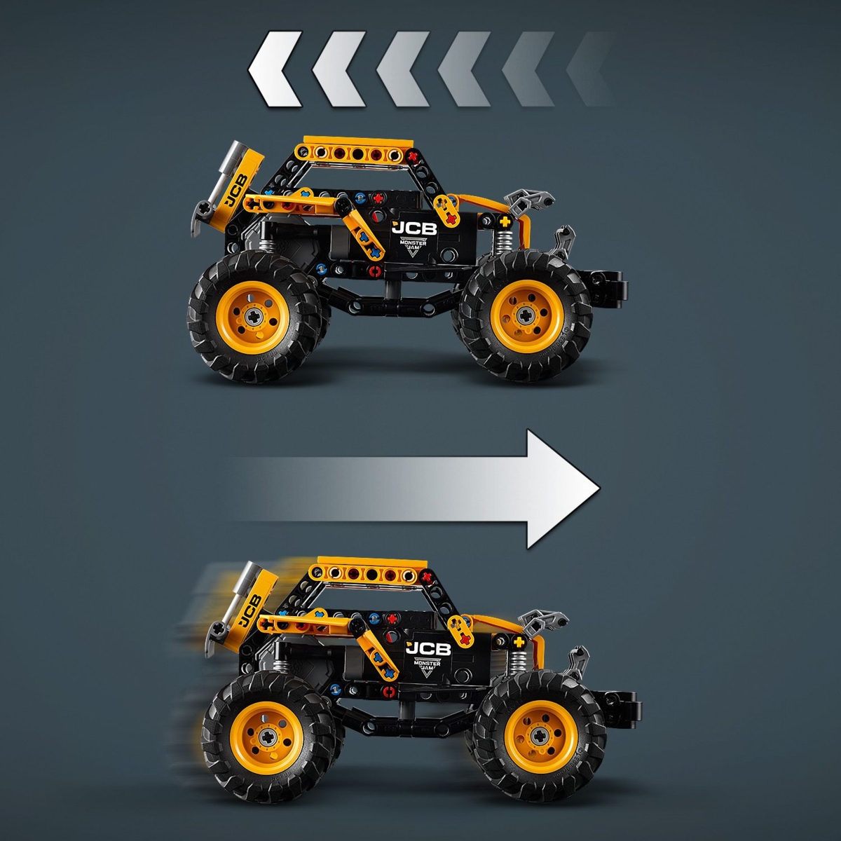42199 LEGO® Technic Monster Jam™ DIGatron™ su spyruokliniu