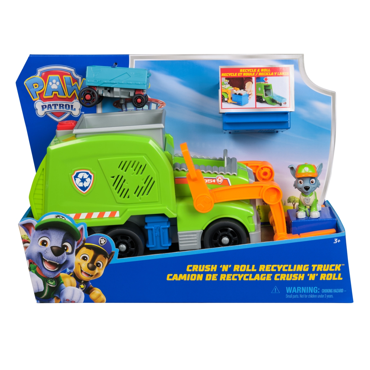Paw Patrol – Roll Patrol – Circuit Et Ferme Pour Véhicules Miniatures – Avec Rocky