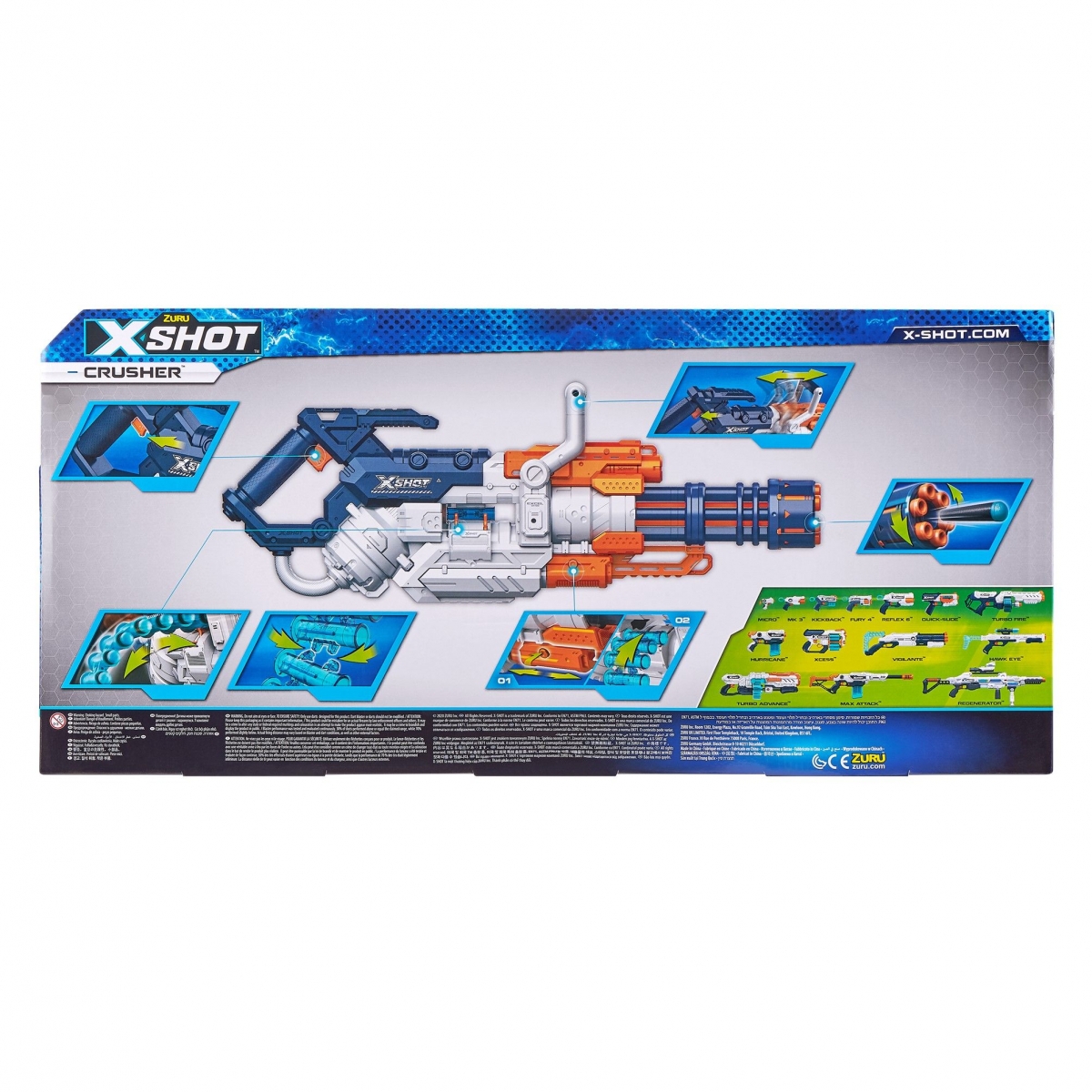XSHOT žaislinis šautuvas Blaster Exel Crusher, 36382 | Šautuvai ir