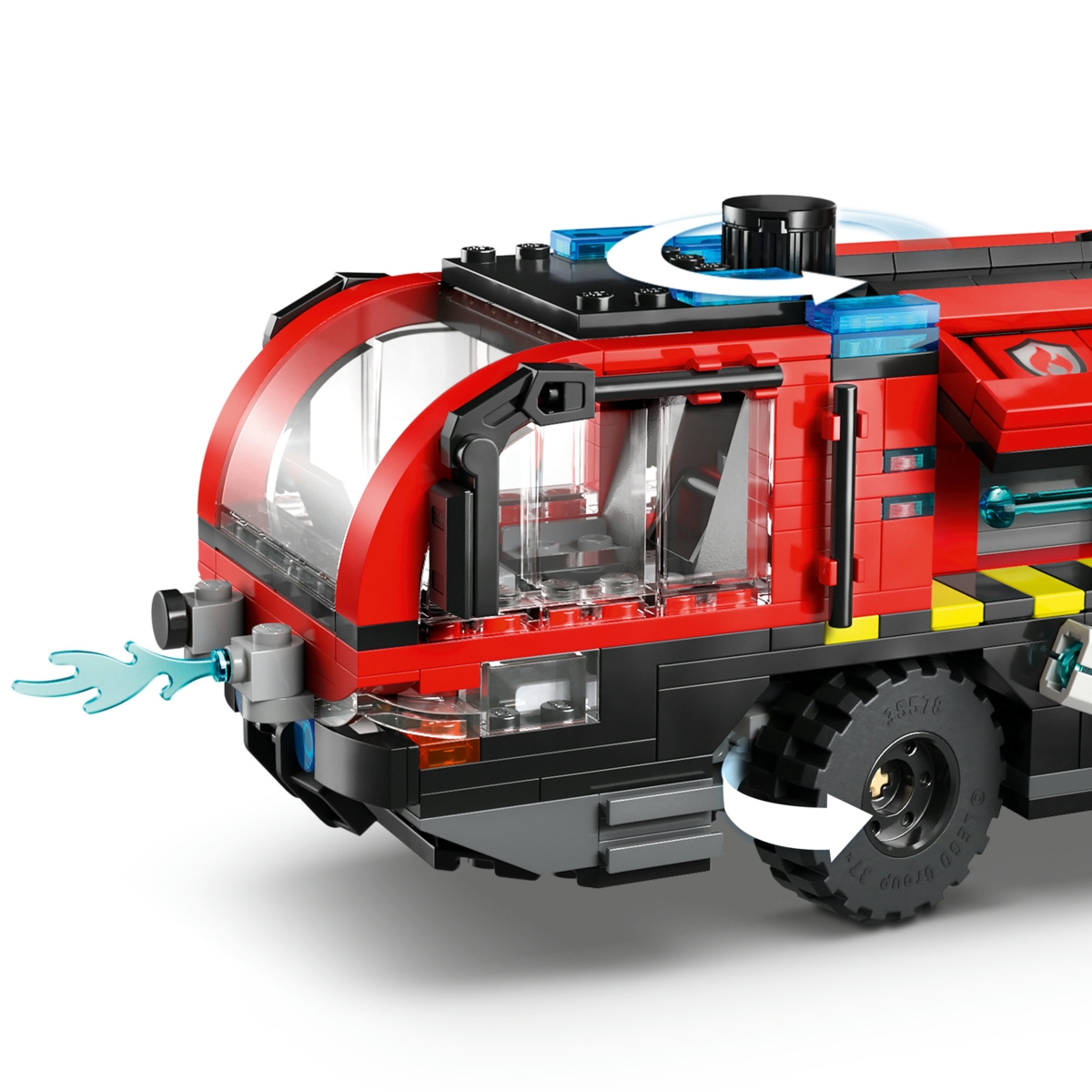 60499 LEGO® City oro uosto ugniagesių sunkvežimis | LEGO