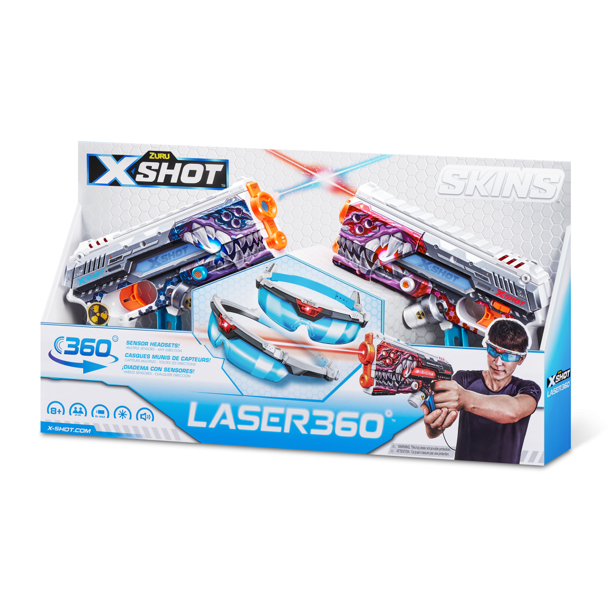 X-SHOT žaislinis šautuvas Laser Skins, 2vnt., asort., 36602