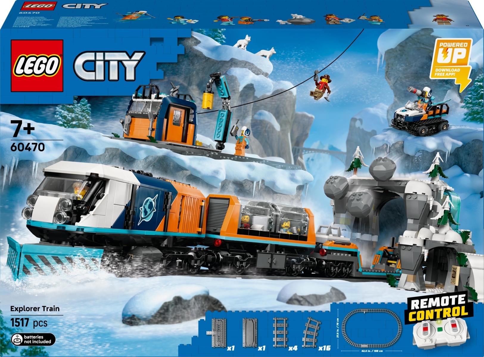 60470 LEGO® City Trains Tyrinėtojų poliarinis ekspresas | LEGO City