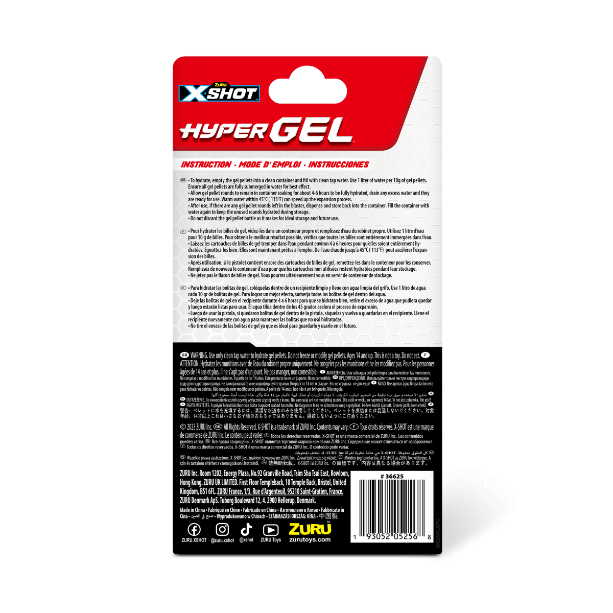 Cemenphalt Hypersoothing Solution 10セット X-SHOT šoviniai Hyper Gel, 20000 želinių rutuliukų, asort., 36625