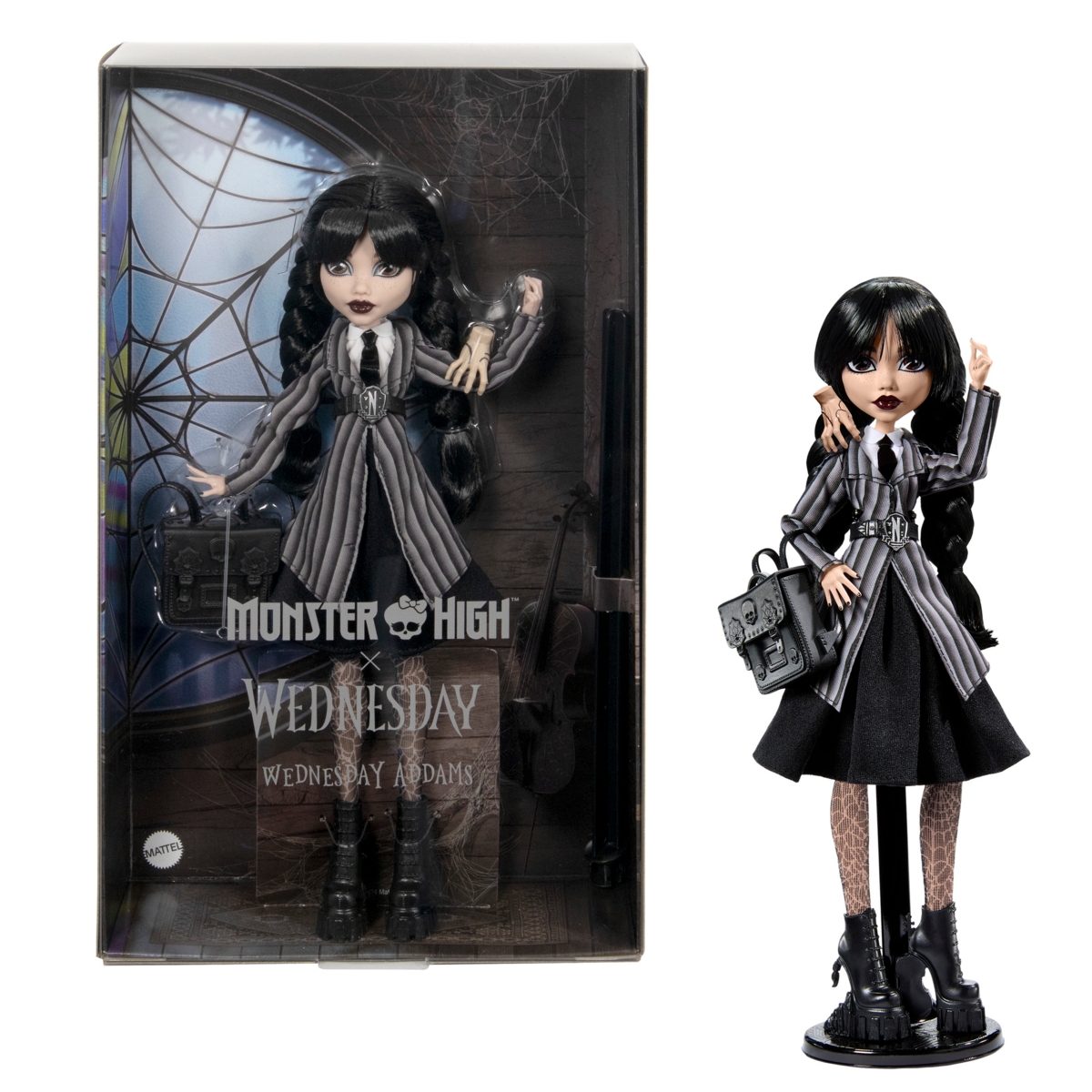 MONSTER HIGH X WEDNESDAY lėlė Trečiadienė, HXJ04 | Lėlės ir lėlių