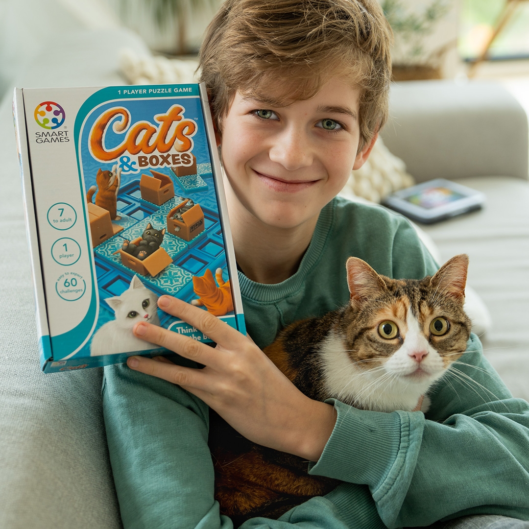 SMART GAMES žaidimas Cats & Boxes, SMA#450 | Strateginiai