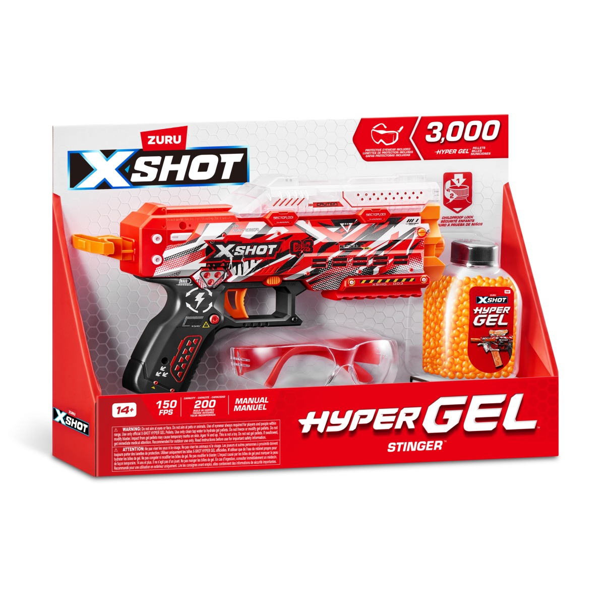 X-SHOT žaislinis šautuvas Hyper Gel Stinger, 36728 | Šautuvai ir