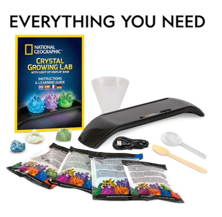 NATIONAL GEOGRAPHIC rinkinys Crystal Growing Lab, NGLITCRYSTALINT