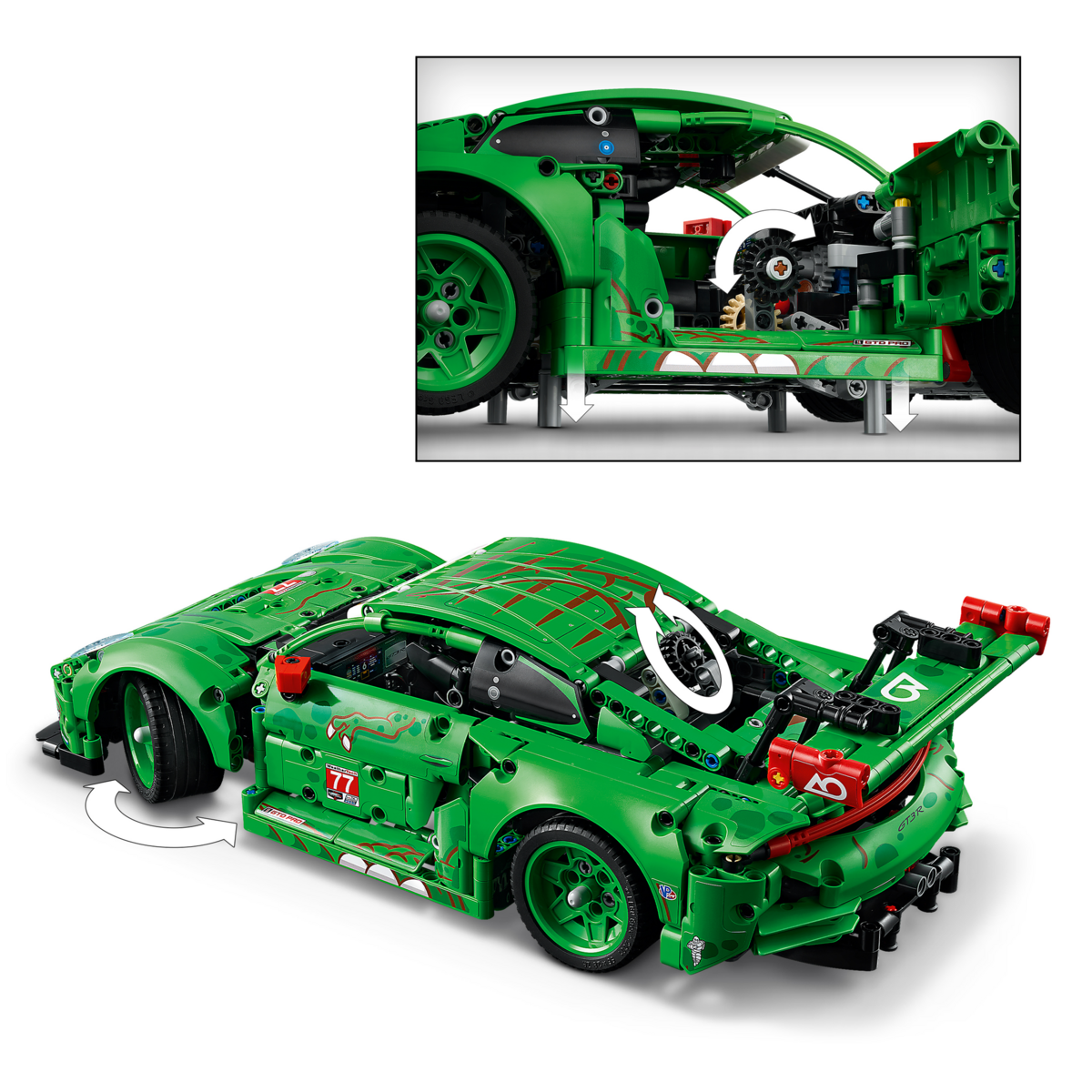 42224 LEGO® Technic Automobilis „Porsche 911 GT3 R REXY AO Racing“ | LEGO