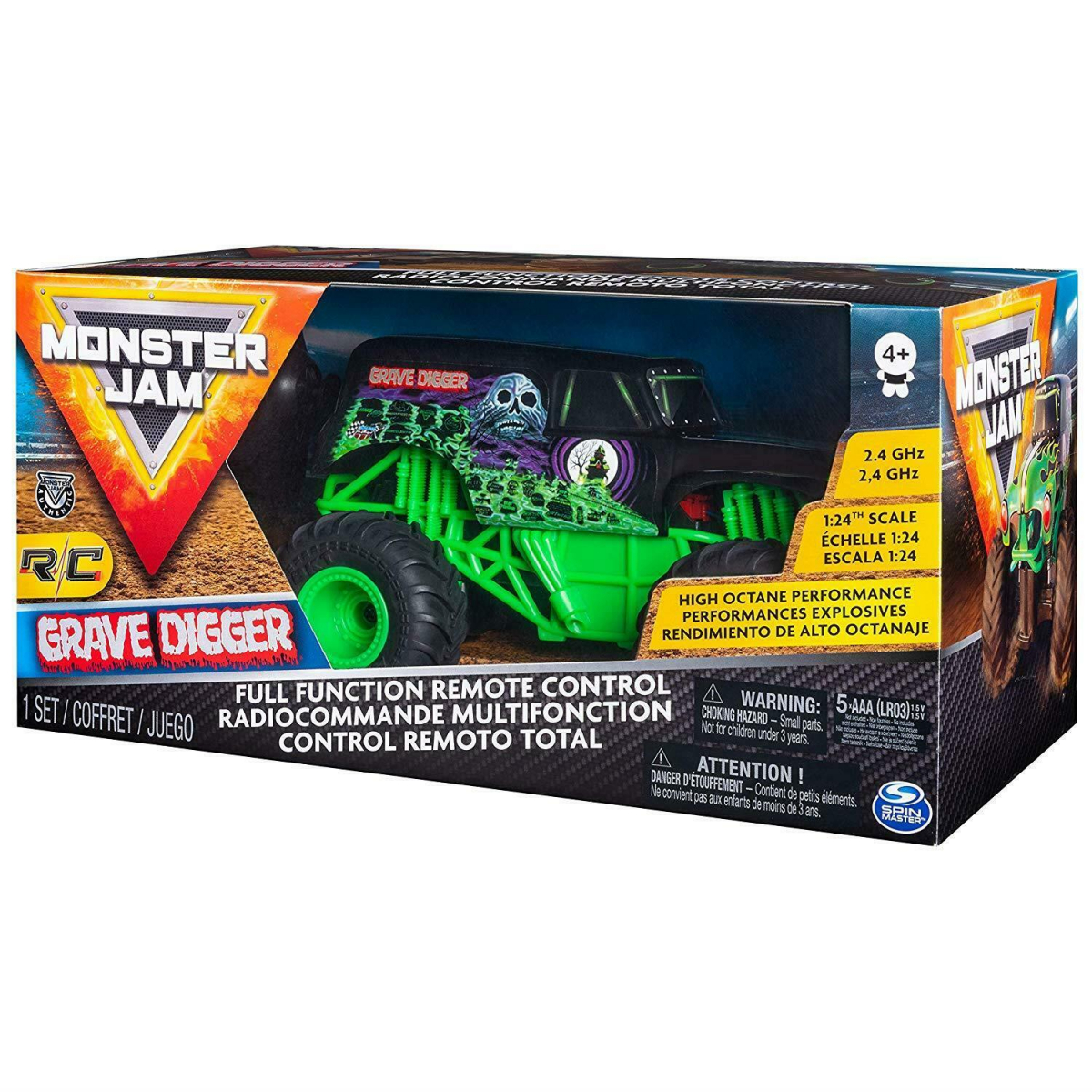 MONSTER JAM visureigis RC 1:24 Grave Digger, 6044955 | RC ir