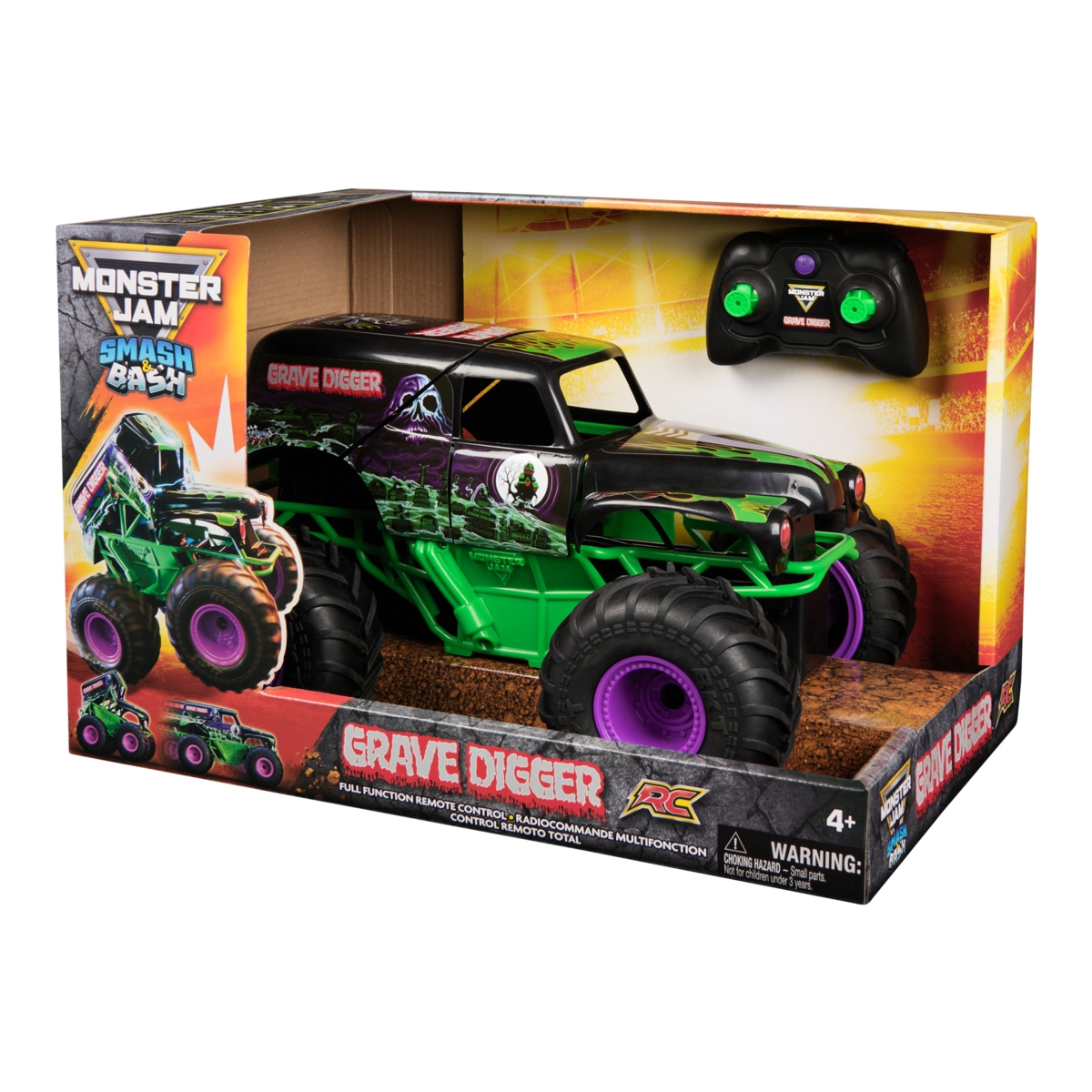 MONSTER JAM RC visuregis Smash & Bash Grave Digger, 6072500