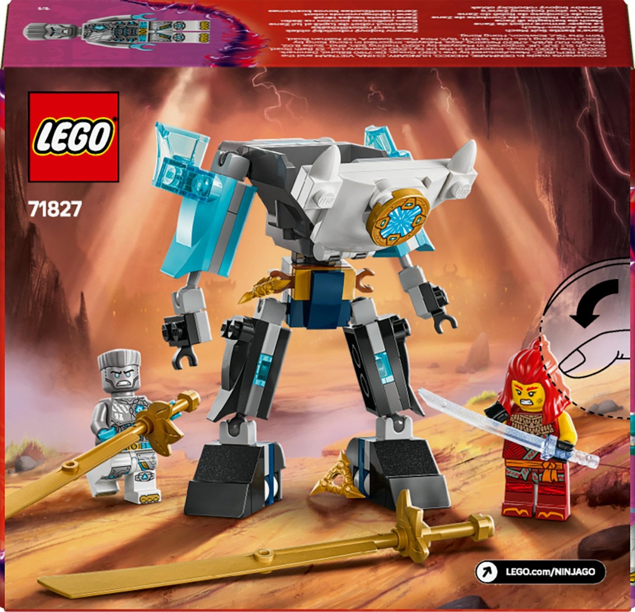 71827 LEGO® NINJAGO® Zane robotizuotas kovos kostiumas | LEGO Ninjago