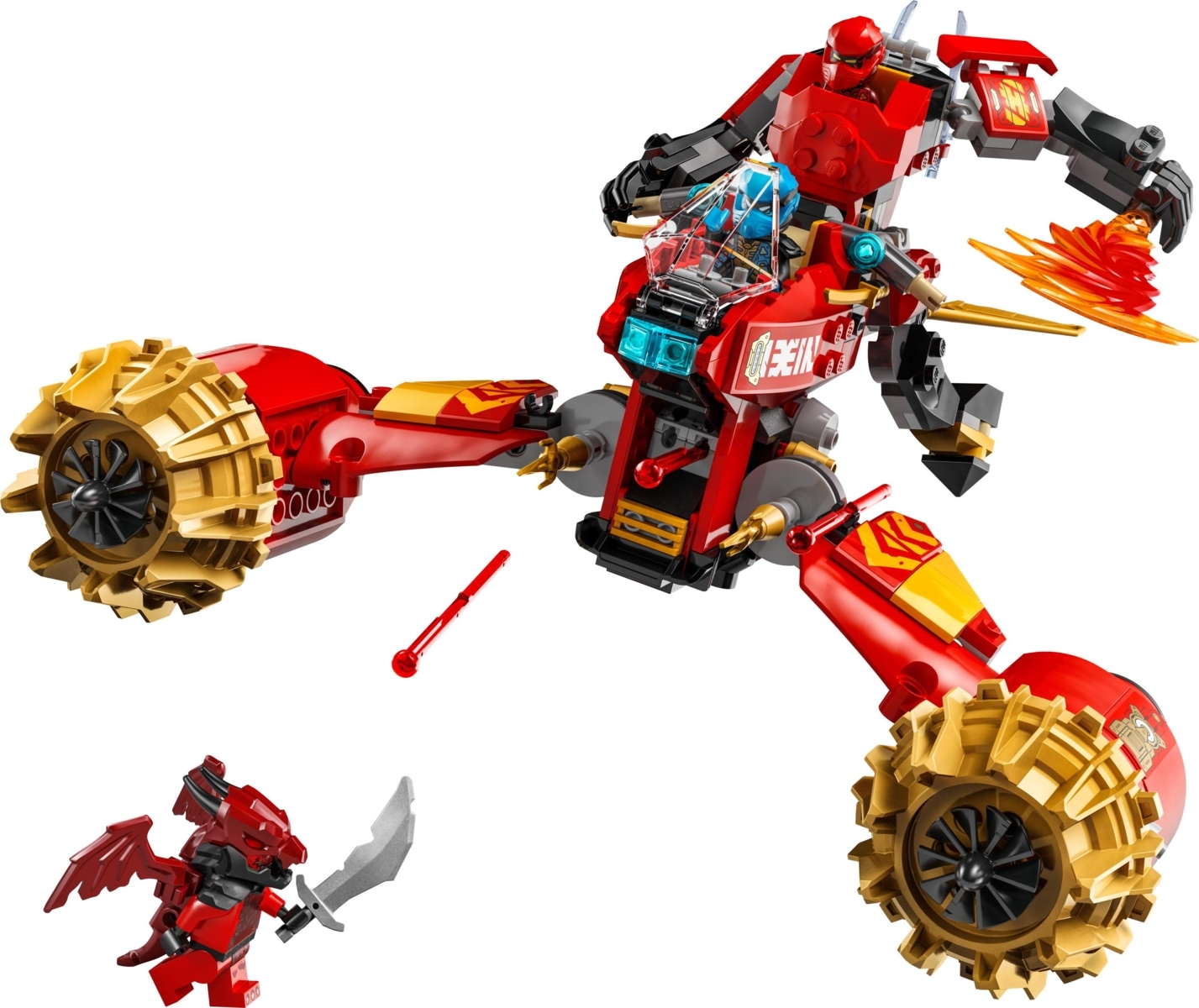 71830 LEGO® NINJAGO® Kajaus audros robotas-motociklas | LEGO Ninjago